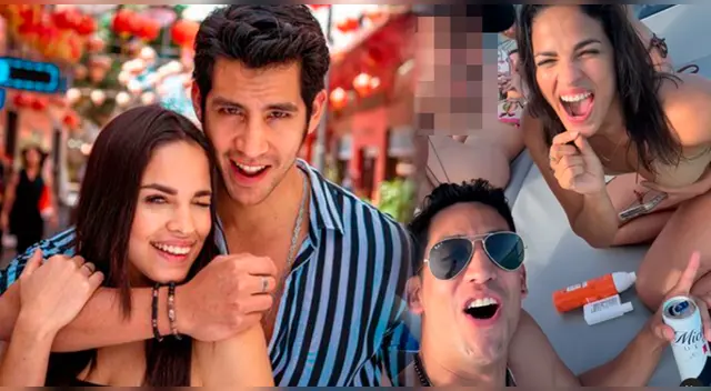 Santiago Suárez y Raysa Ortiz la pasan de los lindo en Cancún, México.