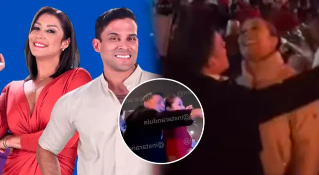 Karla Tarazona le canta a Christian Domínguez en concierto de Arequipa. Karla Tarazona le canta a Christian Domínguez en concierto de Arequipa.