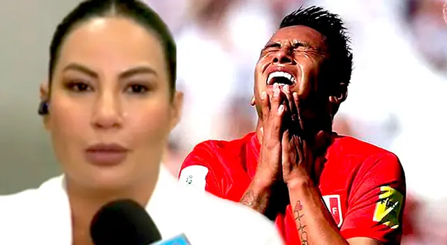 Pamela López llora al denunciar a Christian Cueva por violencia física. Pamela López llora al denunciar a Christian Cueva por violencia física.