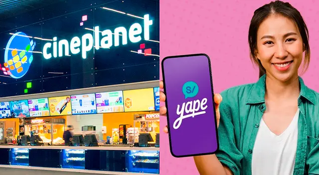 Conoce las promociones de Cineplanet y Yape. Conoce las promociones de Cineplanet y Yape.