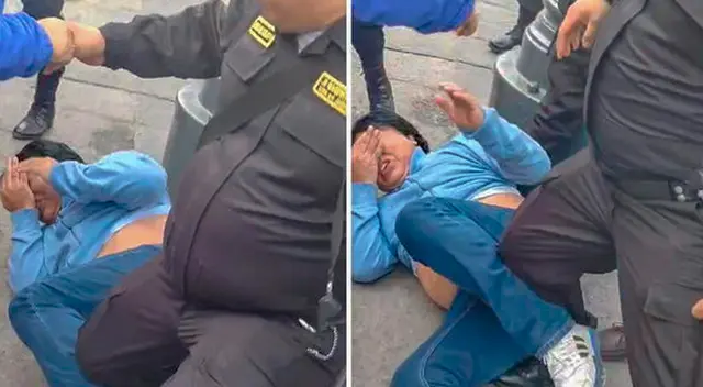 Las agresiones fueron registradas por los manifestantes. Las agresiones fueron registradas por los manifestantes.