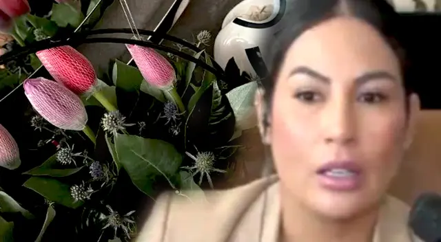 Pamela López se refirió sobre las rosas que recibió y presumió en redes. ¿De un pretendiente?