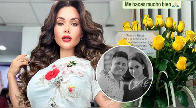 Génesis Tapia recibe arreglo floral de Andrés Hurtado tras infidelidad de Kike Márquez.
