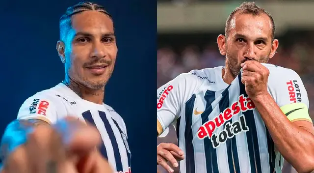 Paolo Guerreo y Hernán Barcos con el uniforme de Alianza Lima. Paolo Guerreo y Hernán Barcos con el uniforme de Alianza Lima.