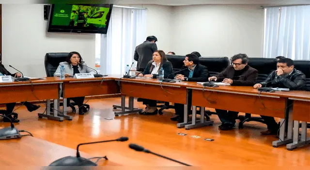 La presidenta de la Autoridad de Transporte Urbano para Lima y Callao (ATU), Marybel Vidal, en plena reunión en el Congreso La presidenta de la Autoridad de Transporte Urbano para Lima y Callao (ATU), Marybel Vidal, en plena reunión en el Congreso