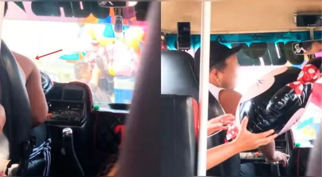 Chofer venezolano en Perú paró un momento su vehículo para tener un hermoso detalle con su novia.