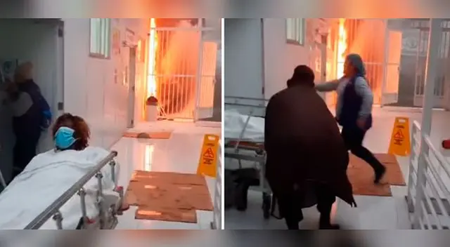 Gigantesco incendio alarmó a los pacientes del Hospital María Auxiliadora.