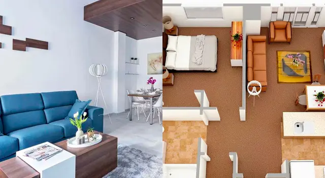 Conoce el truco para que un departamento parezca de más espacio. Conoce el truco para que un departamento parezca de más espacio.