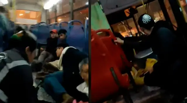 Pasajeros de "La P" tuvieron que tirarse al suelo para resguardar su seguridad.