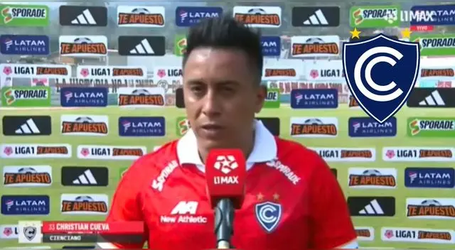Christian Cueva brinda declaraciones tras su debut y triunfo de Cienciano ante UTC.