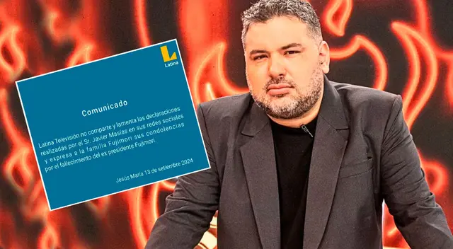 Latina le da la espalda a Javier Masías y rechaza su publicación sobre la muerte de Alberto Fujimori.