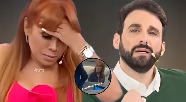 Mira el vídeo del encuentro de Magaly Medina y Rodrigo González en un avión. Mira el vídeo del encuentro de Magaly Medina y Rodrigo González en un avión.