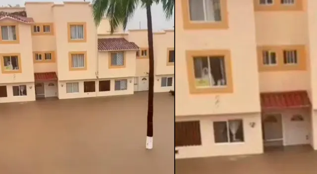 Captan en video misteriosa figura vestida de novia en casa abandonada durante las inundaciones de Acapulco