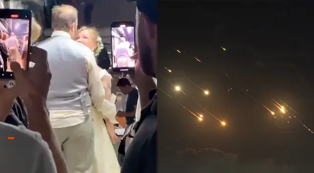 Israel e Irán están en conflicto, pero unos esposos celebraron en un bunker.