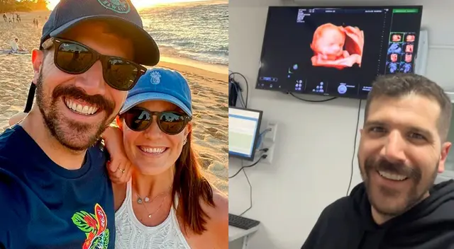 José Peláez comparte una de las ecografías de su hijo. José Peláez comparte una de las ecografías de su hijo.