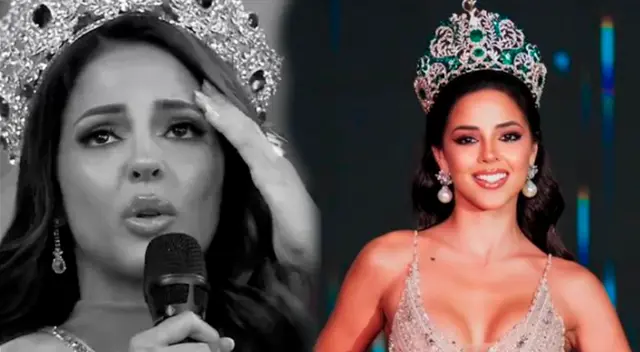 Luciana Fuster se muestra apenada durante el Miss Grand International 2024.