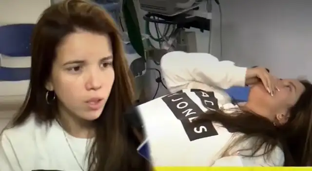 Greissy Ortega fue llevada a clínica tras ser desalojada.