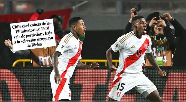 Prensa chilena fastidiada con el triunfo de Perú sobre Uruguay por las Eliminatorias 2026.