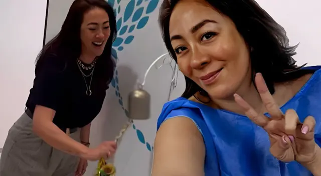 Cathy Sáenz vence el cáncer y toca la campana en medio de lágrimas.