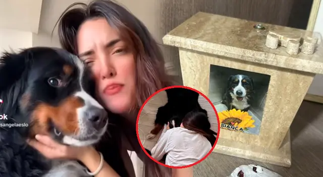 Rosángela Espinoza optó por cremar a su mascota 'Bianca'.