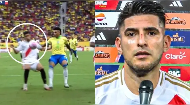 Exárbitro FIFA aclara si fue o no penal la polémica mano de Carlos Zambrano en el Perú vs. Brasil.