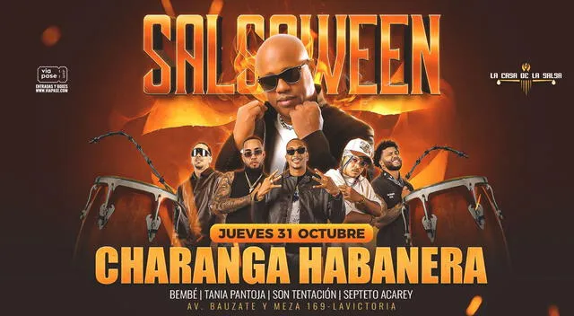 Salsaween contará con la Charanga Habanera.  