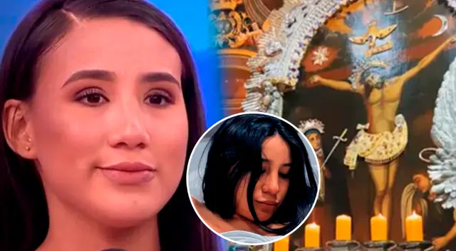 Bebita de Samahara Lobatón recibió la bendición del Señor de los Milagros. Bebita de Samahara Lobatón recibió la bendición del Señor de los Milagros.