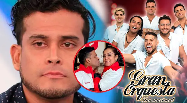 Le recuerdan infidelidades a Christian Domínguez en el aniversario de 'La Gran Orquesta Internacional'.