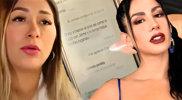 Revelan fuertes audios y chats de Leysi Suárez atacando a la actual pareja de su exesposo, Jaime La Torre.