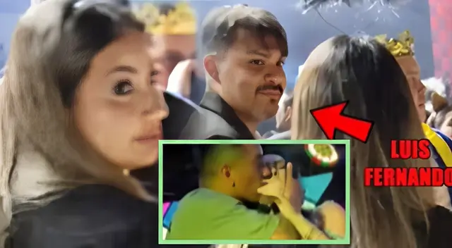Pamela López y Luis Fernando Rodríguez son grabados FELICES en fiesta durante BESO de Pamela Franco y Christian Cueva.