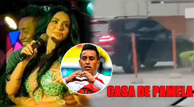 Captan auto de Christian Cueva entrando a depa de Pamela Franco tras beso en concierto.