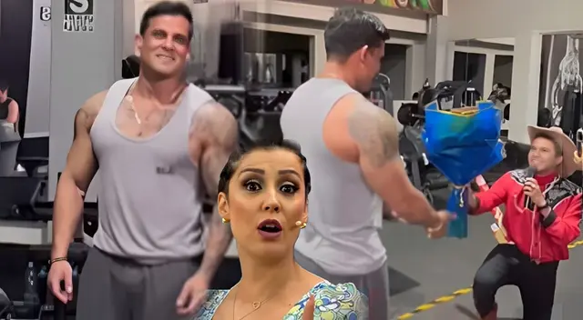 Christian Domínguez en SHOCK al recibir sorpresa de amor cuando entrenaba en gimnasio fuera de Lima. Christian Domínguez en SHOCK al recibir sorpresa de amor cuando entrenaba en gimnasio fuera de Lima.