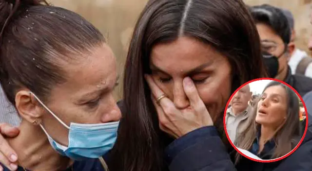 Reina Letizia lloró al hablar con damnificados de DANA en Valencia. Reina Letizia lloró al hablar con damnificados de DANA en Valencia.