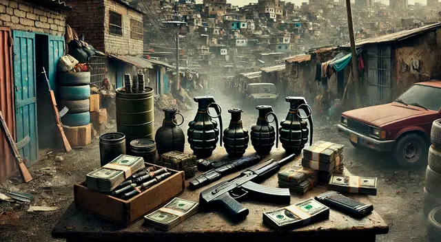 Granadas militares y armas ilegales en manos de criminales Granadas militares y armas ilegales en manos de criminales