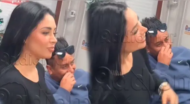 Pamela Franco y Christian Cueva juntos en entrevista radial.