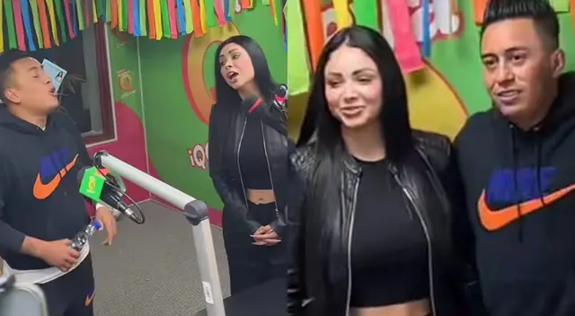 Pamela Franco y Christian visitaron el programa de Edwin Sierra. Pamela Franco y Christian visitaron el programa de Edwin Sierra.