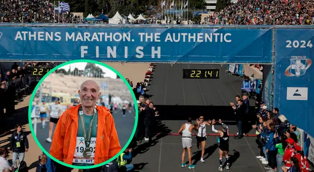 El griego ha completado 12 maratones con 88 años El griego ha completado 12 maratones con 88 años
