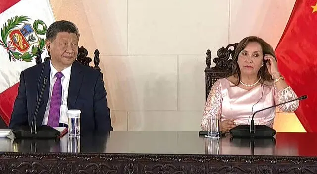 Dina Boluarte y Xi Jinping inauguraron el Megapuerto de Chancay desde Palacio de Gobierno  