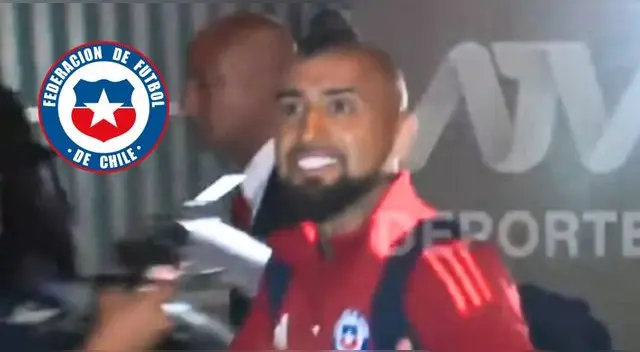 Arturo Vidal casi pierde los papeles con hincha peruano previo al Perú vs Chile.