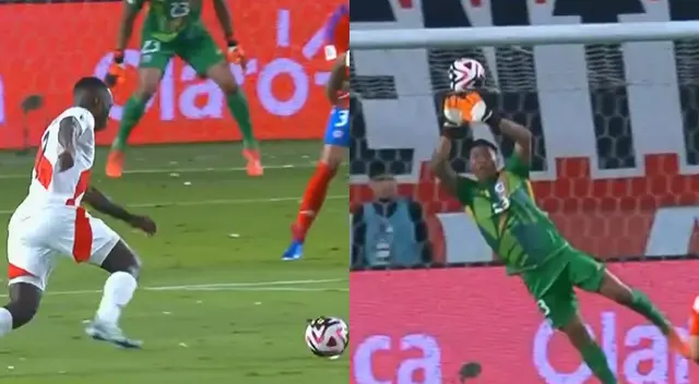 Luis Advíncula casi inserta el primer gol de Perú vs. Chile.