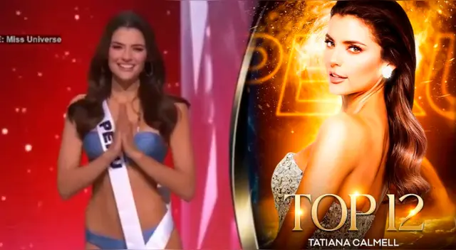 Tatiana Calmell pasa al TOP12 en el Miss Universo 2024. Tatiana Calmell pasa al TOP12 en el Miss Universo 2024.