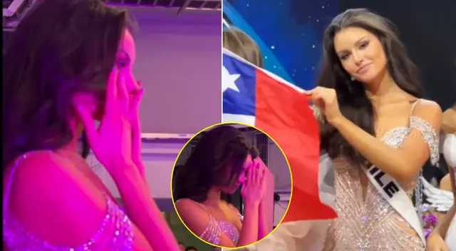 La reacción de Miss Chile, Emilia Dides, tras perder en el Miss Universo 2024. La reacción de Miss Chile, Emilia Dides, tras perder en el Miss Universo 2024.