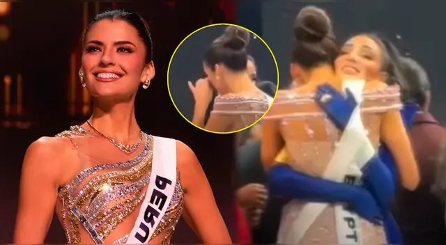 Tatiana Calmell llora y es consolada tras final del Miss Universo. Tatiana Calmell llora y es consolada tras final del Miss Universo.