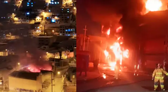 Incendio se registra en San Martín de Porres Incendio se registra en San Martín de Porres