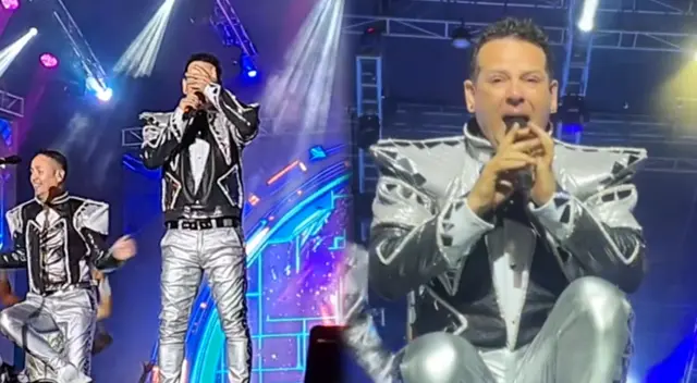 Ricky Trevitazzo lloró en pleno escenario al iniciar el concierto de Skándalo.