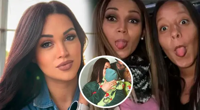 Evelyn Arizaga, hermana de Angie Arizaga, se luce como tía antes de Navidad.