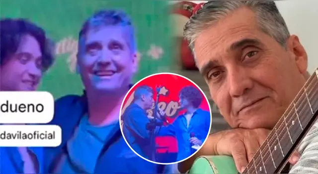 Guillermo Dávila se muestra orgulloso de Vasco Madueño y se lo hace saber en concierto. Guillermo Dávila se muestra orgulloso de Vasco Madueño y se lo hace saber en concierto.