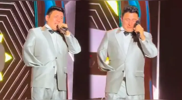 El emotivo momento de Roly Ortiz en el concierto de Skándalo.