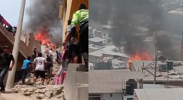 Gigantesco incendio consume varias casas de la zona de Huáscar en San Juan de Lurigancho. Gigantesco incendio consume varias casas de la zona de Huáscar en San Juan de Lurigancho.