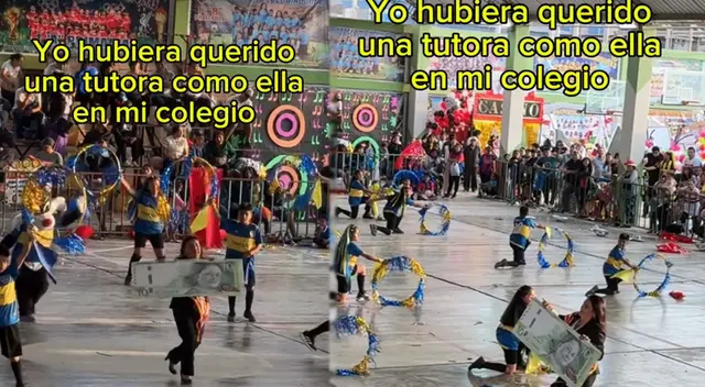 Profesora hizo el papel de su vida al interpretar a Dina Boluarte en show escolar.